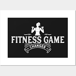 Fitness Game Changer White Posters and Art